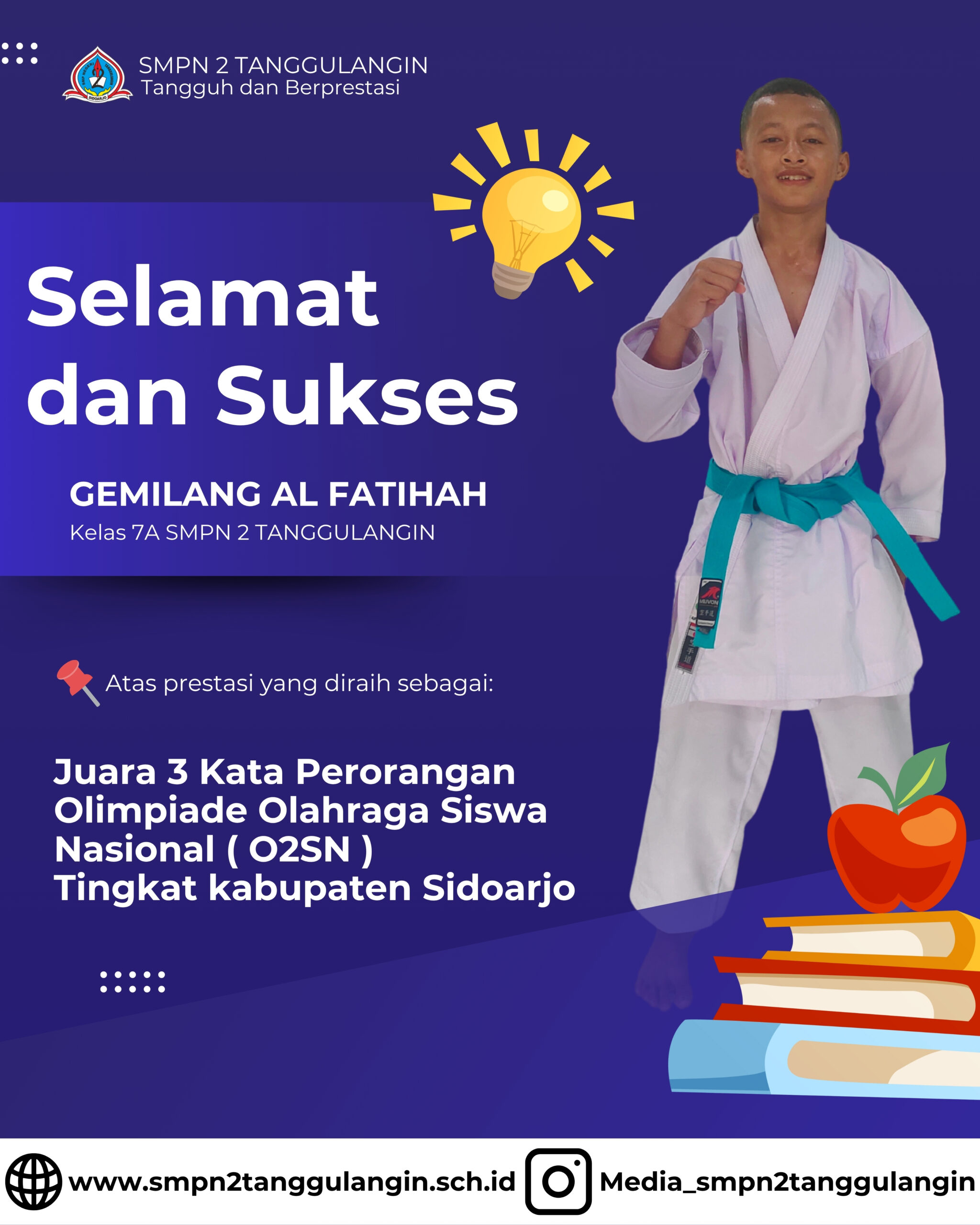 Biru dan Putih Modern Selamat dan Sukses Instagram Post_20250605_124350_0000
